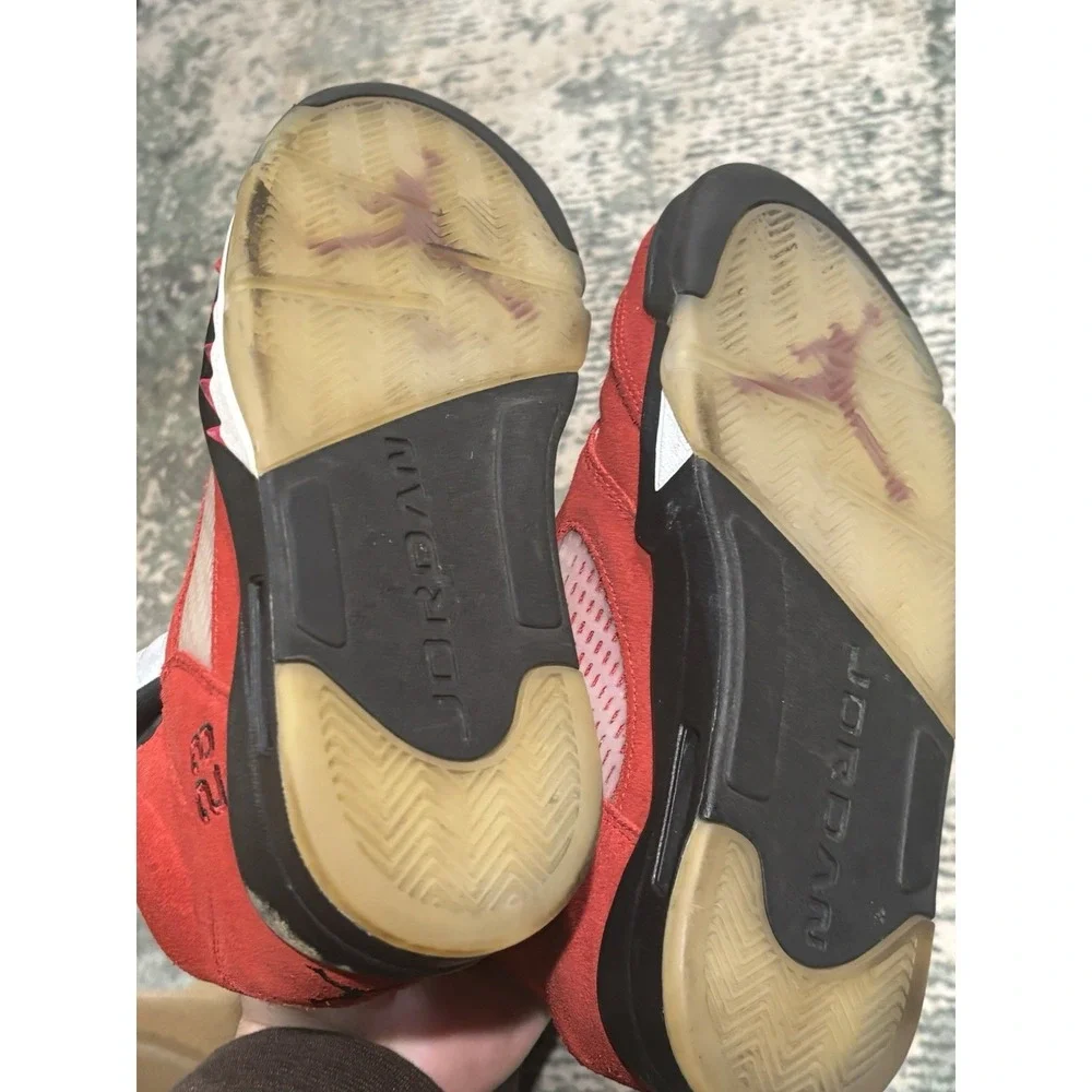 Size 8 - Air Jordan 5 Retro Raging Bull Red Suede‎